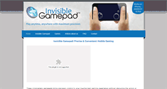 Desktop Screenshot of invisiblegamepad.com