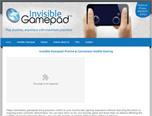 Tablet Screenshot of invisiblegamepad.com